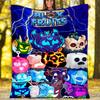 Blox Fruits Theme Printed Blanket - Perfect for Couch, Bed, Travel & Outdoor Use | Machine Washable, Cozy & Durable.