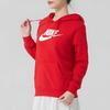 Nike Худи повседневное с дизайном в виде букв, толстовка с длинным рукавом, женские худи, красное, DQ5776-657