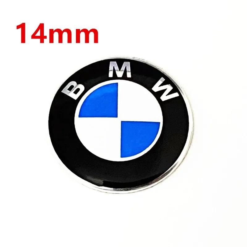 For BMW M X3 X5 X6  5 Pcs 11mm 14mm Car Key Emblem Sticker Logo Badge Decal For E34 E38 E39 E46 E60 E61 F90 E91 E92 F07 F10 F30