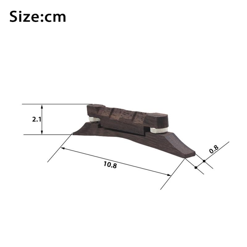 Универсальный регулируемый бридж для мандолины Палисандр Легкий Музыкальные инструменты