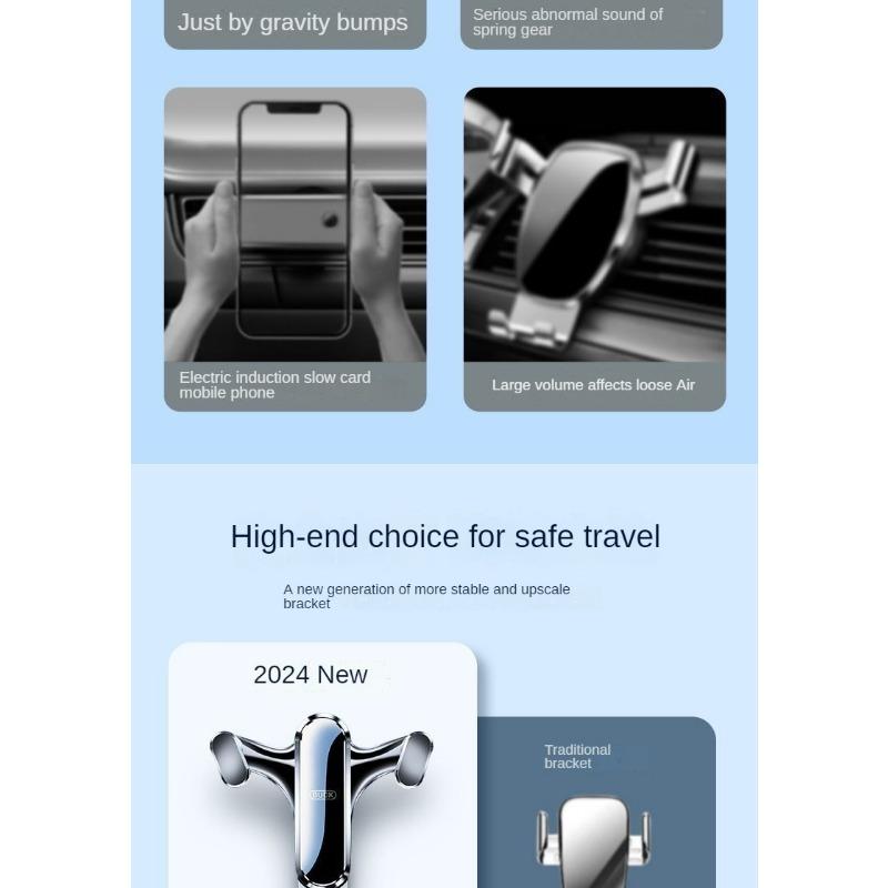 Автомобильный держатель для телефона, салонный воздухозаборник, навигационный кронштейн, автомобильный держатель для телефона, треугольный датчик силы тяжести, подставка для мобильного телефона (Тип крючка/Тип пасты)