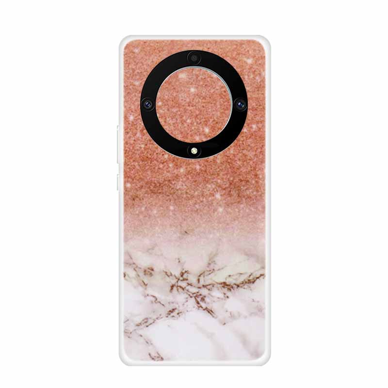 For Honor Magic 5 Lite 5G Cases 6.67" Marble Clear Soft TPU Silicone Back Covers for Huawei Honor Magic5 Lite Transparent Coque