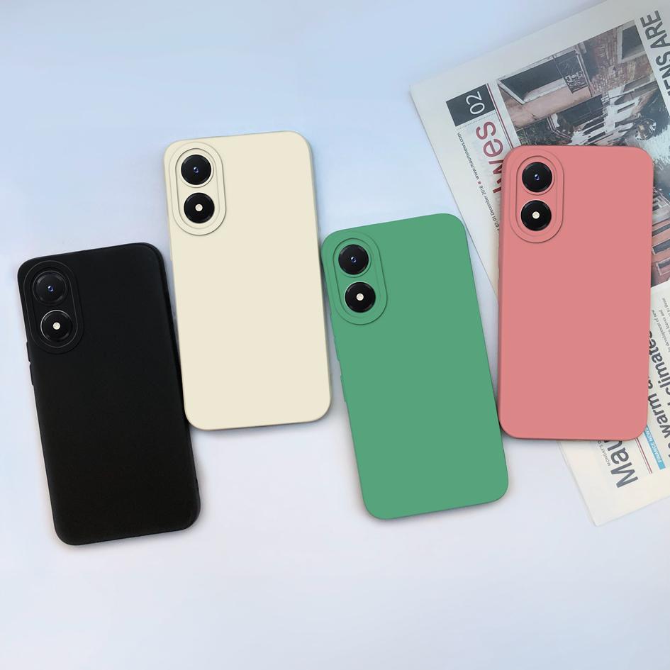 Простой цветной чехол для Vivo Y02S Y11 Y12 Y20 Y21 Y33 Huawei Nova 9 10 Pro SE Y70 Y90 P40 P30 Lite Y9S, мягкая противоударная жидкая задняя крышка, бамперы