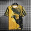 Men's T Shirt All Seasons Fashion Short Sleeve Eagle Print 3d T-shirts Street Casual Oversized Tee Shirt Men Clothing Pullover