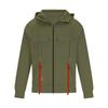 Men's Fashionable Solid Color Long Sleeve Hooded Loose Sweatshirt Sports Multi Pocket Sweatshirt Jacket