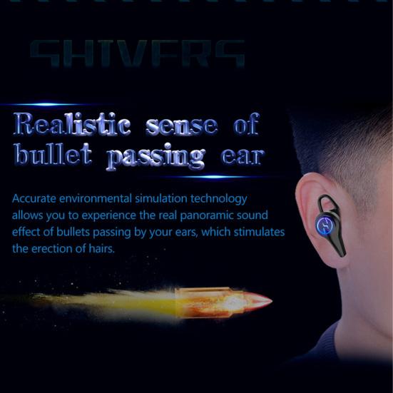 K9 Bluetooth-compatible Earphone Noise Reduction Mega Bass Low Latency True Wireless Stereo HiFi Gaming Earbud for Playing Games