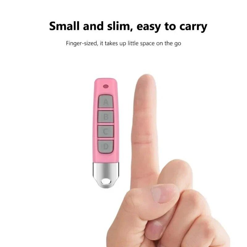 433MHZ Remote Control Garage Door Four Key Color Small Volume Copy Wireless Remote Control Thumb Garage Door Copy Remote Control