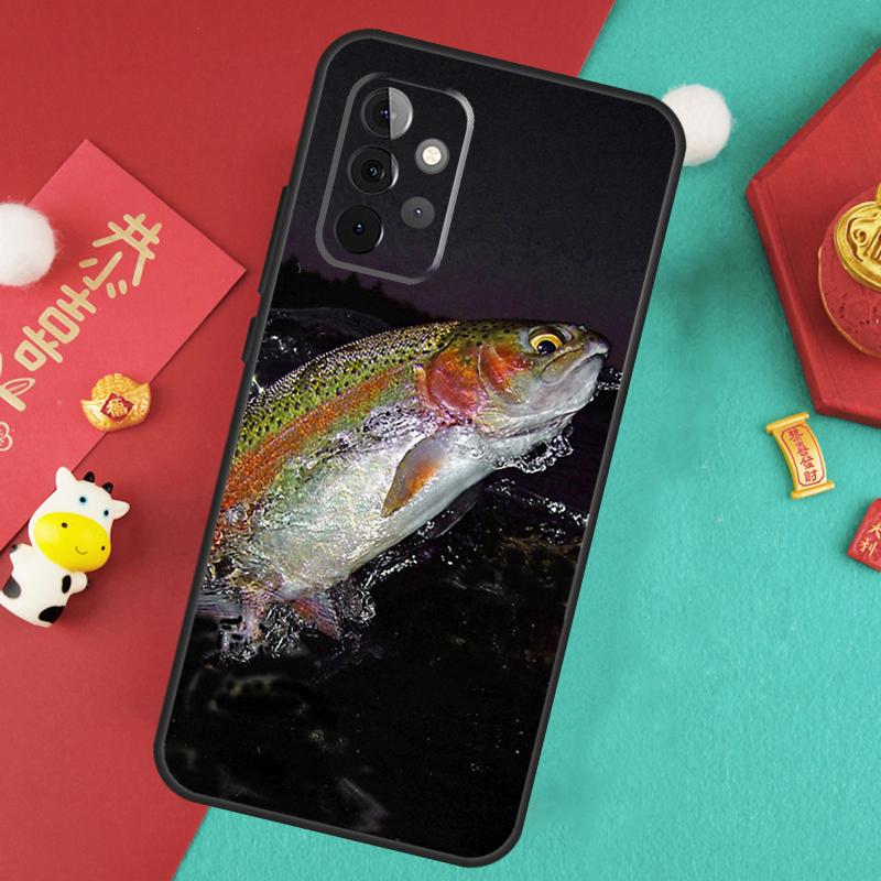 Vintage Trout Fishing Case For Samsung Galaxy A56 A36 A26 A16 A06 A13 A33 A53 A15 A35 A55 A34 A54 A12 A32 A52 A17