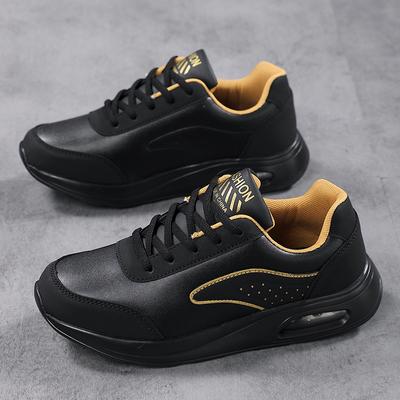 Женские черные кроссовки для бега, повседневные спортивные кроссовки для ходьбы, легкие кроссовки для бега, большой размер