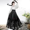 Chinese Ming Dynasty Style Hanfu Horse-face  Skirt Daily Commuting Women's Suit