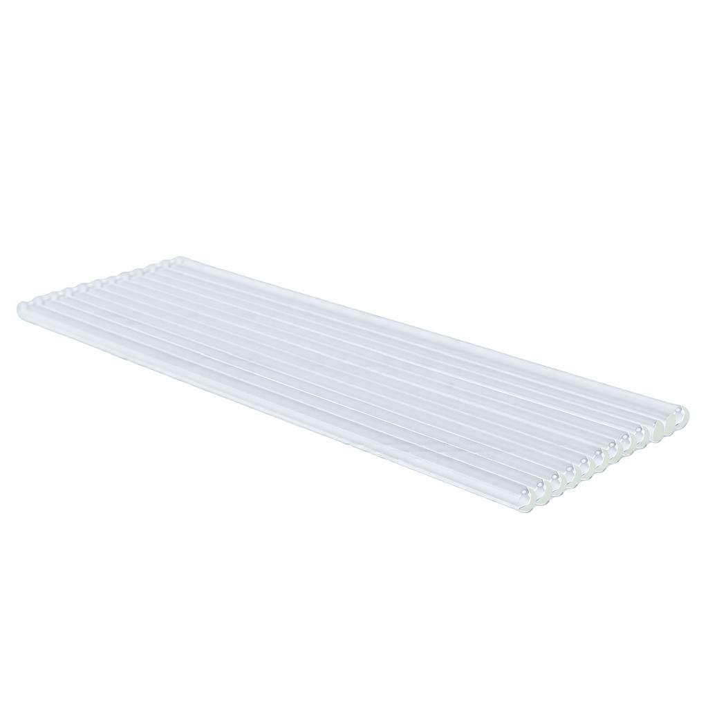 12pcs 20cm Glass Stirring Rods Solid Heat Resistance Glass Stick for Laboratory Kitchen Bar
