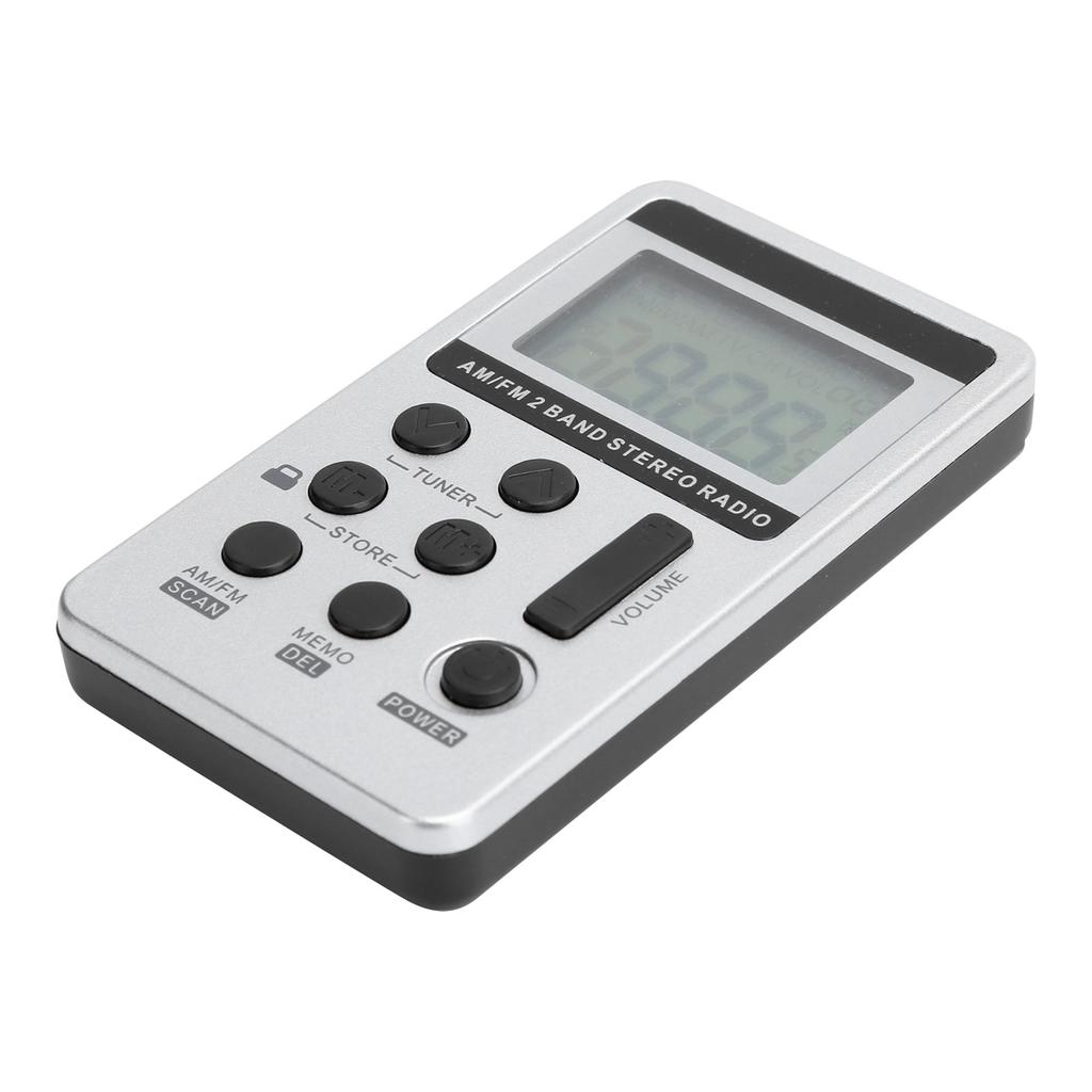 QQT103 Профессиональное радио Портативный FM/AM стереоприемник, ЖК-дисплей, с наушниками