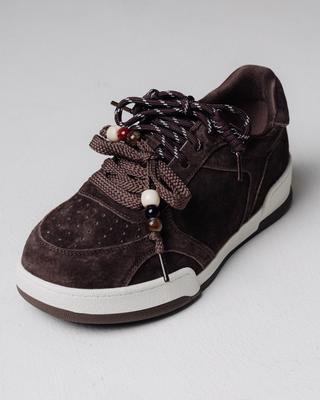 Кроссовки женские Suny Liana 3791 36 коричневые замша