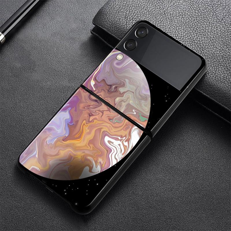 Чехол для телефона Galaxy Celestial Body Love для Samsung Galaxy Z Flip 4 Z Flip3 5g, твердый чехол-книжка для Galaxy Z