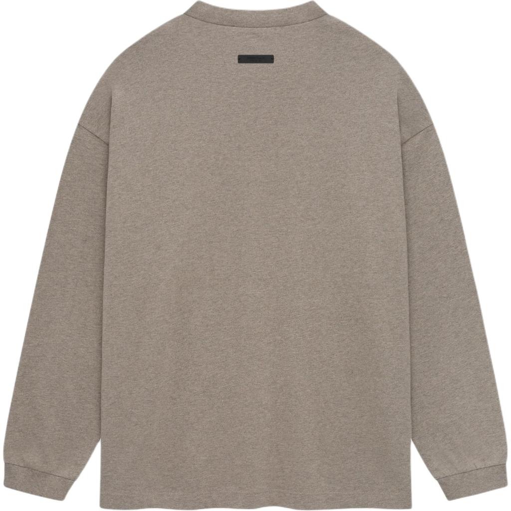 Fear of God Essentials Тяжелая футболка с длинным рукавом Вересково-серый Мужские топы 125HO242011F