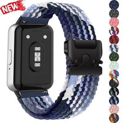 Нейлоновый ремешок для браслета Samsung Galaxy Fit 3, регулируемый плетеный ремешок-петля соло на замену для ремешка часов Samsung Fit 3