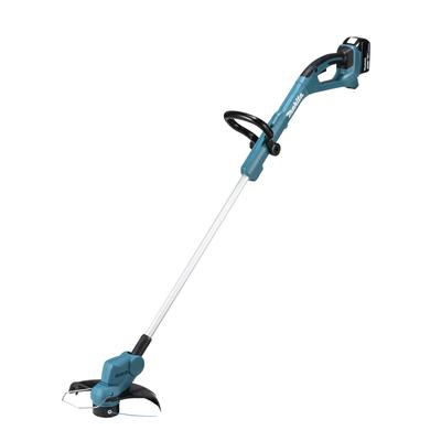 Аккумуляторная газонокосилка Makita 260 мм с нейлоновым шнуром, аккумулятор 18 В, 3 А·ч и зарядное устройство в комплекте MUR193DWF