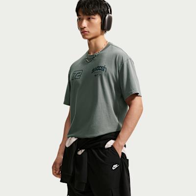 Nike T Shirts Men's Gray Crew Neck