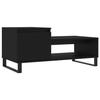 VidaXL Table basse Noir 100x50x45 cm Bois d'ingénierie 830837