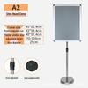 Stainless Steel Vertical Advertising Standee Display Stand for Hotels