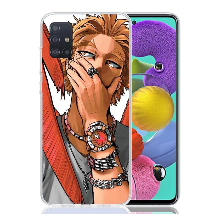 Чехол для телефона Hawks MHA My Hero A-Academy для Samsung Galaxy A52 A32 A22 A12 A02S A50S A30S A51 A31 AA71 Note 20 Ultra 10 S10 Plus
