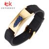 7 In 1 Titanium Silicone Magnetic Energy Armband Power Bio Bracelet Health Pain Relief Magnet Therapy Bracelet Bangle 3000 Gauss