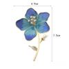 1 шт. Унисекс Клевер Растения Ирис Цветок Вечеринка Офис Броши Красивые Эмалевые Цветочные Броши Для Женщин Подарки