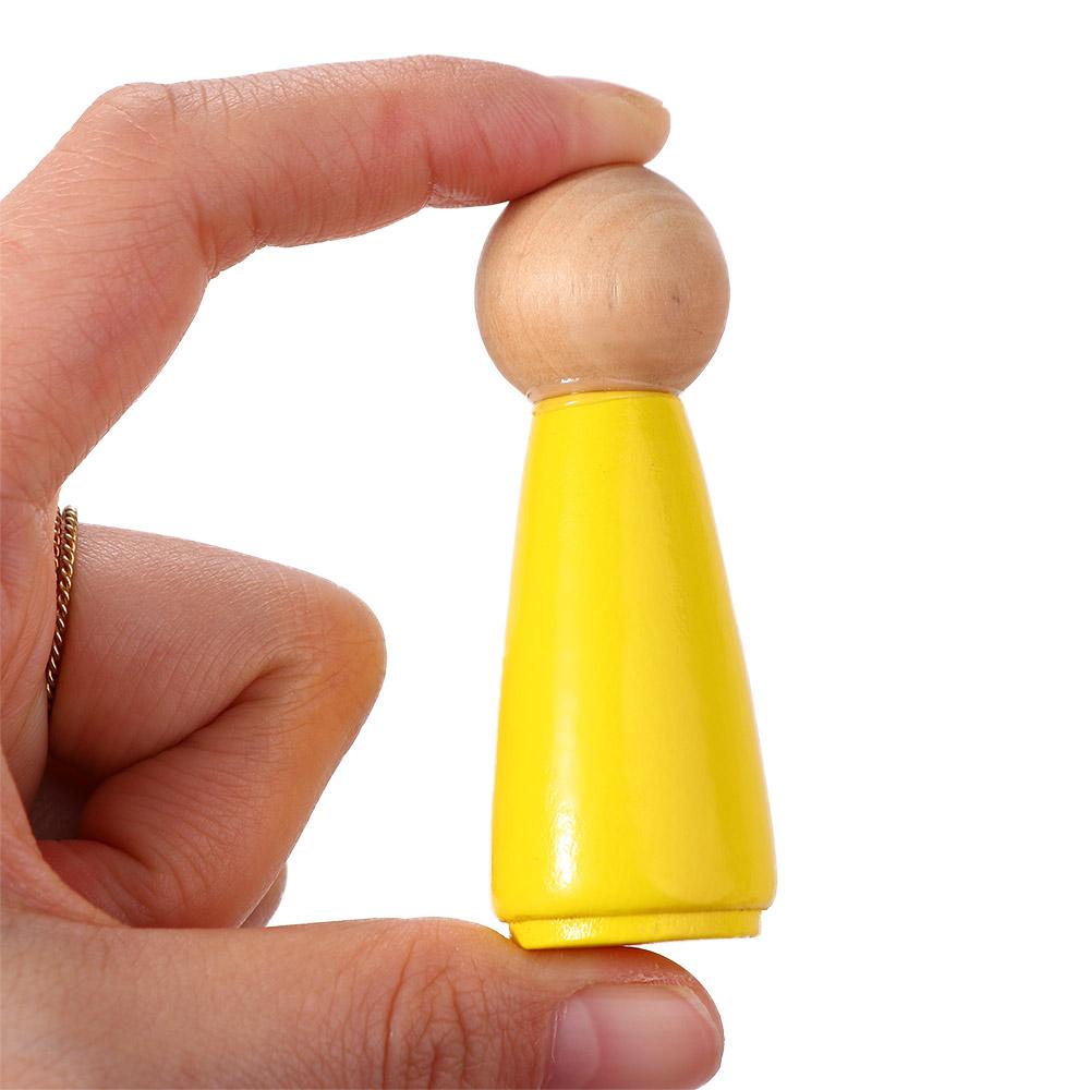 Cognitive People Figures Doll Colorful Blocks Peg Dolls Building Blocks Rainbow Color Puzzles Toy