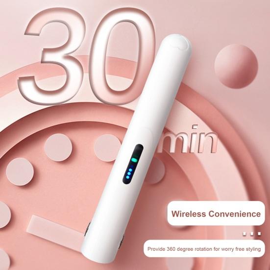 Мини-щипцы для завивки волос, 3 температуры, беспроводной USB аккумулятор, быстрый нагрев, бигуди для волос, палочка для завивки волос, женский инструмент для укладки волос