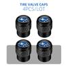 4Pcs Car Wheel Tire Valve Caps Tyre Dust Covers For Subaru STI Impreza Legacy WRX BRZ Forester XV Outback Crosstrek Levorg Exiga ew3