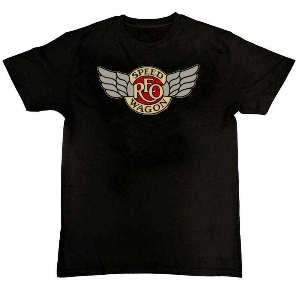 REO Speedwagon band logo Graphic Print Unisex Mens 100% Cotton T-shirt Mens Tees Top
