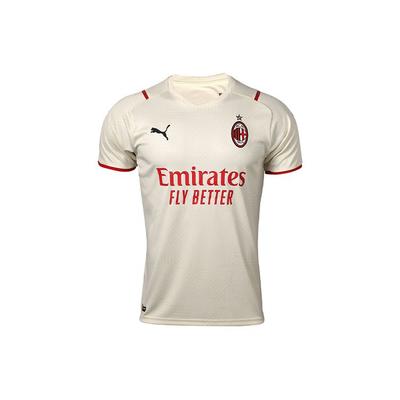 Puma Сезон 21-22 AC Milan Away Fan Edition Football Match Мужские майки с короткими рукавами Off-White 759127-02