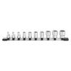 Socket Set with Drive Angle 10 Items Included (hexagonal, Holder) HS310, 9.5mm (3/8"),