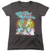My Little Pony Retro Chillin With My Ponies Womens T Shirt Charcoal