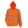 Унисекс защитная толстовка с капюшоном на молнии для взрослых Hi-Vis