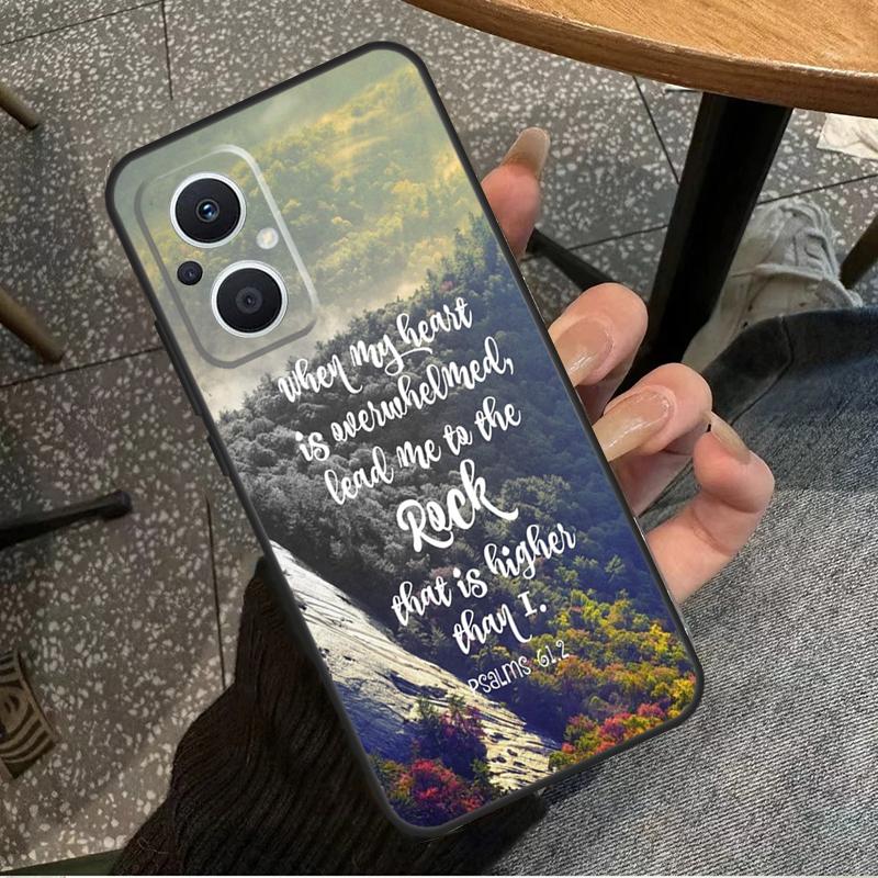 Christian Psalms Case For OPPO Reno 7 8 10 Pro 8T 2Z 4Z 5Z 6 Lite OPPO Find X6 Pro X2 X5 Lite X3 Neo Cover