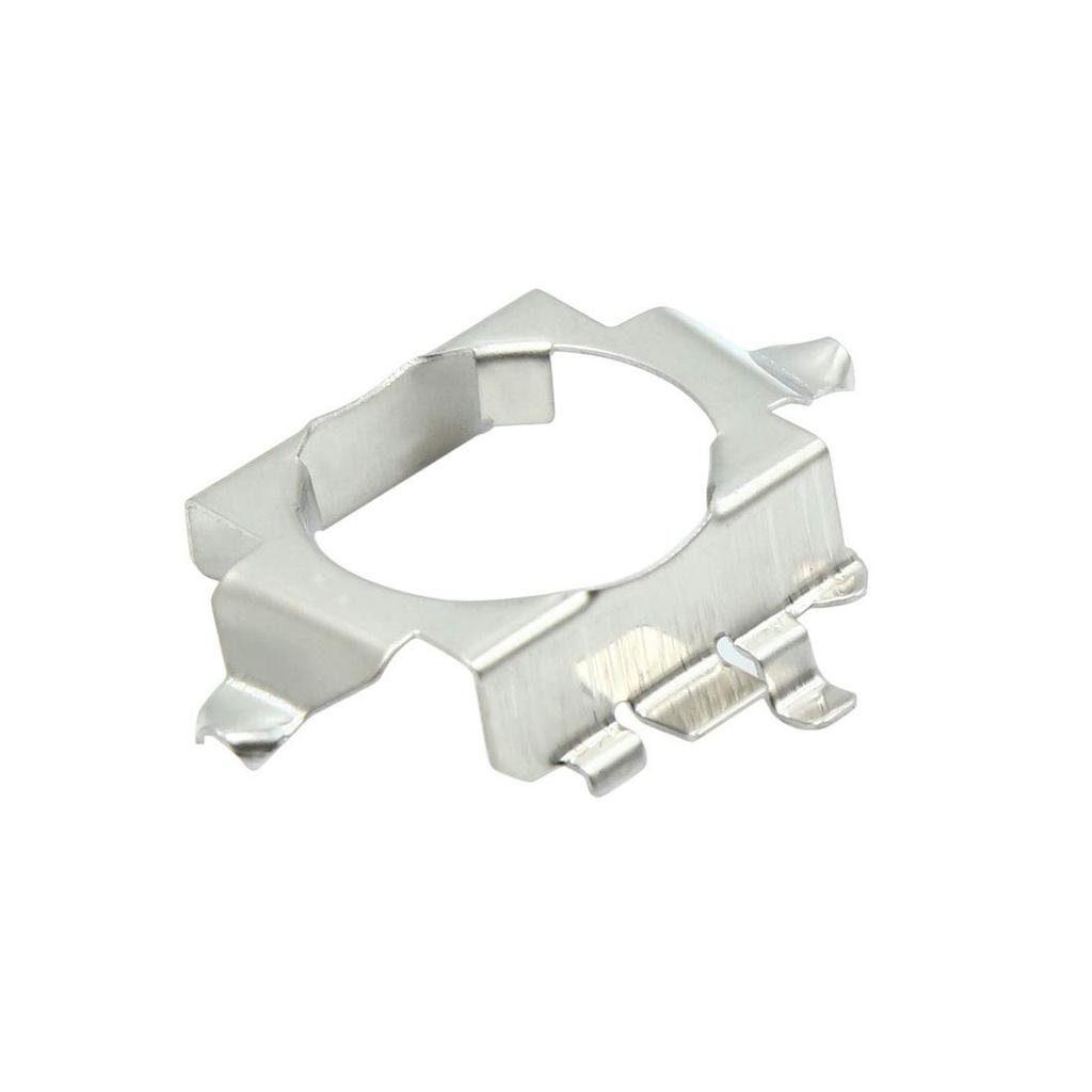 uxcell Держатель фары, держатель адаптера фары для Mercedes, Benz, B-Class H7, металлический серебристый тон, 2 шт.