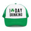 Green Velvet Clover Shamrock Hat Breathable Sun Hat Casual Peaked Cap  St. Patricks Day