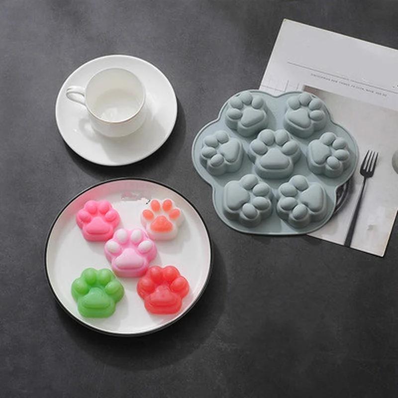 Силиконовая форма для мыла в виде милой маленькой лапки ручной работы, креативная, кухонные инструменты для украшения торта, аксессуары, принадлежности, инструменты