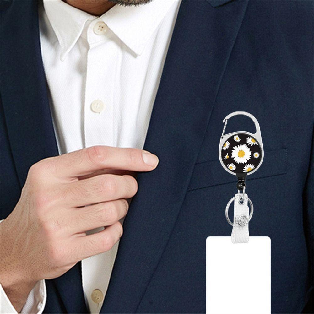 Retract Pull Key Chain Lanyard Clip Name Tag Holder Badge Holders ID Card Key Ring Badge Reel Clip