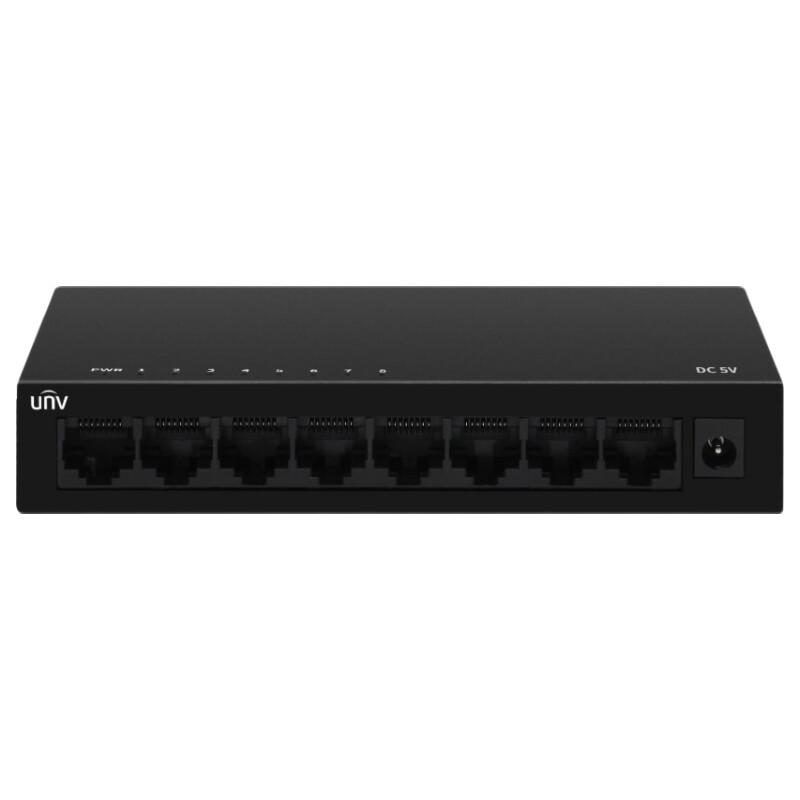 Uniview 8-Port 100Mbps Fast Ethernet Switch NSW2010-8T-DT-V2 CN plug (adapter included)