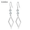 Lindon Copper Alloy Zircon Earrings Drop Earrings For Women Wedding Party Gifts