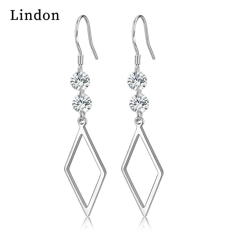 Серьги-капли Lindon из медного сплава с цирконом, серьги-капли для женщин, подарки на свадьбу