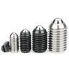 Factory Supply 10pcs Groove Ball Plunger M4~M24  Carbon/Stainless Steel  Spring Loaded Plunger Steel Ball Fastening Spring Screw