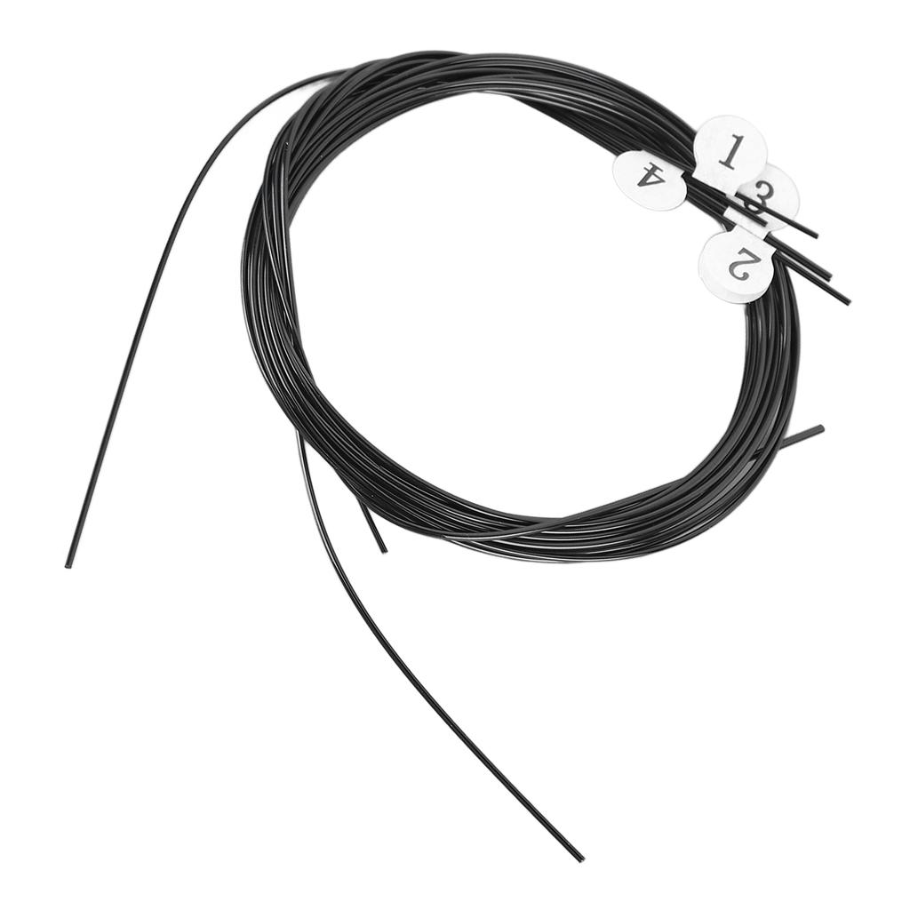 Струны для укулеле, черные нейлоновые, теплый насыщенный звук, универсальные сменные струны для укулеле