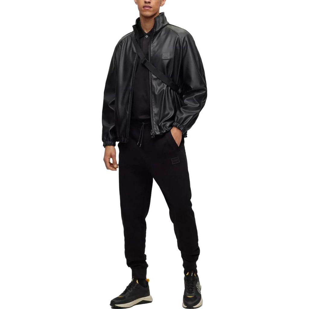 HUGO BOSS Logo-appliqué High-neck Bomber Jacket 50496176-001