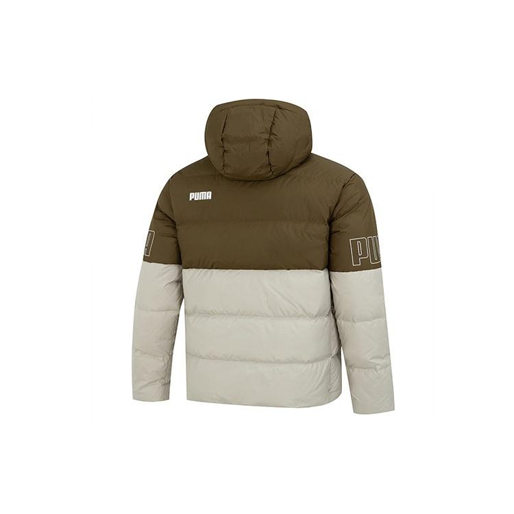 Puma Куртка с капюшоном Power Down 'Оливково-зеленый' Мужская 676032-68