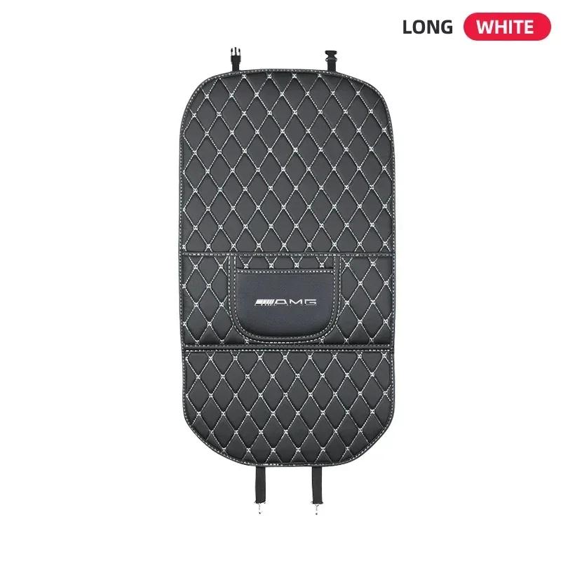 QBL2 Car Seat Back Anti Kick Mats Protector Cover Seat Storage Kick Pads For Mercedes Benz AMG A Class W201 W210 W108 W204 W205 W203