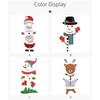 Christmas Decorations Creative Reindeer Snowman Santa Claus Refrigerator Magnet Stickers Set Cute Fridge Magnet Stickers