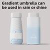 Компактный женский зонт от солнца и дождя, складывающийся на 50%, с защитой от УФ-излучения, градиентный мини-зонт